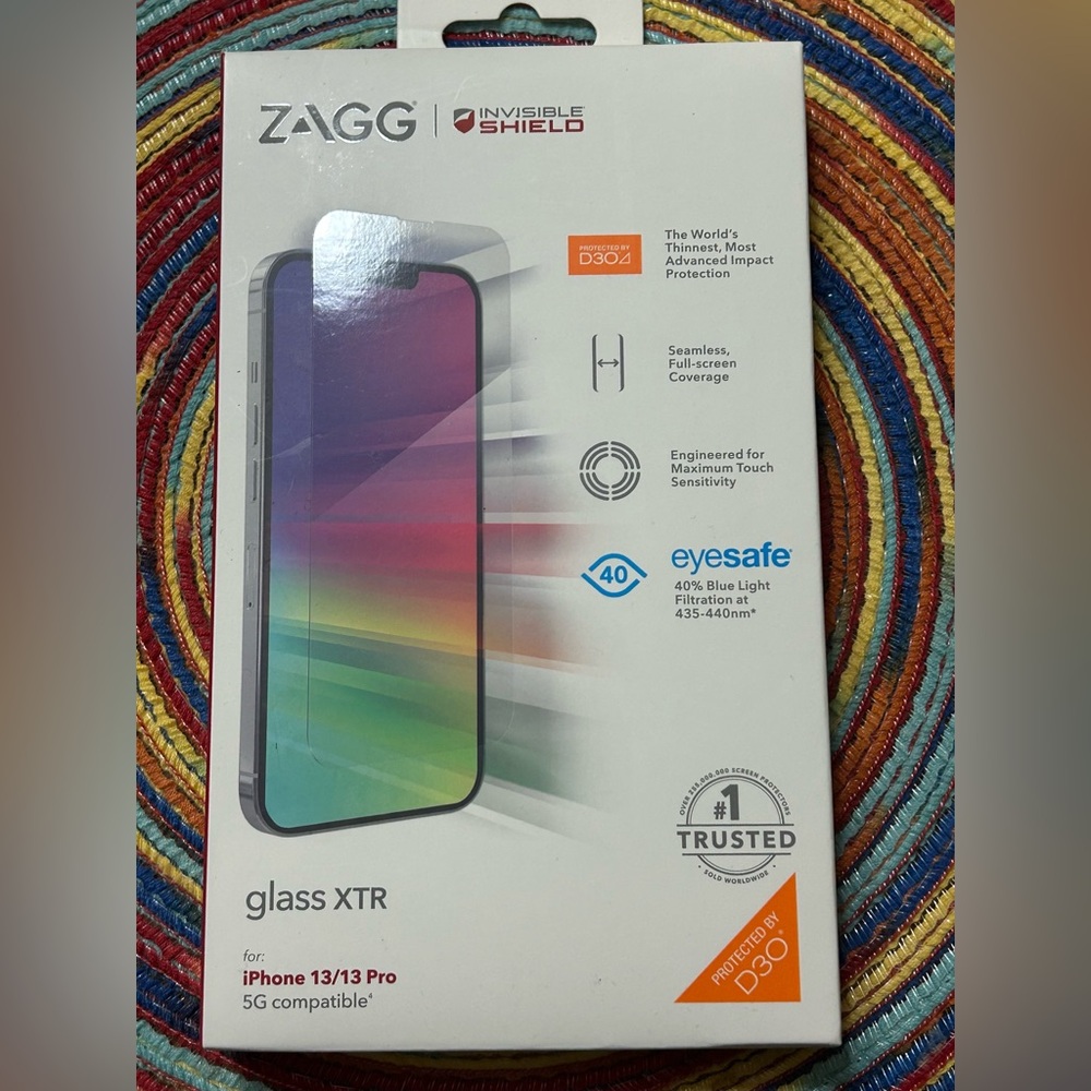 💜Half Off💜 ZAGG InvisibleShield Glass XTR Screen Protector for iPhone 13/13 Pro